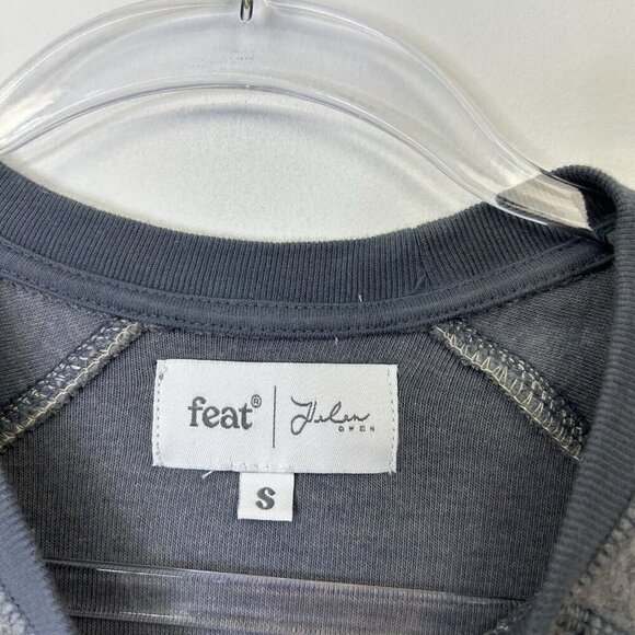 Feat Helen Owen Sweatshirt Womens Size Small Ombre Crew Neck - Picture 3 of 8